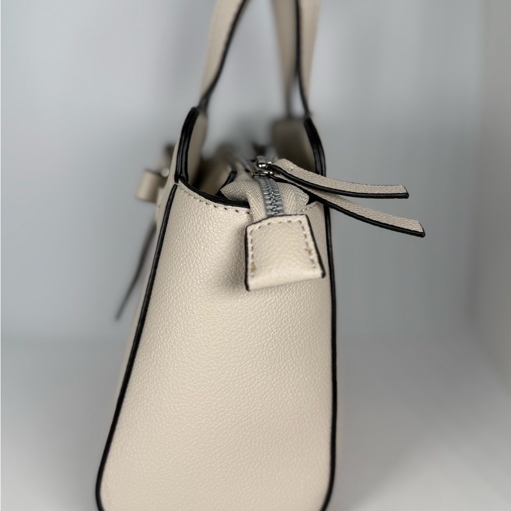 Nine West Ivory Satchel with Bow Accent - Picture 5 of 15